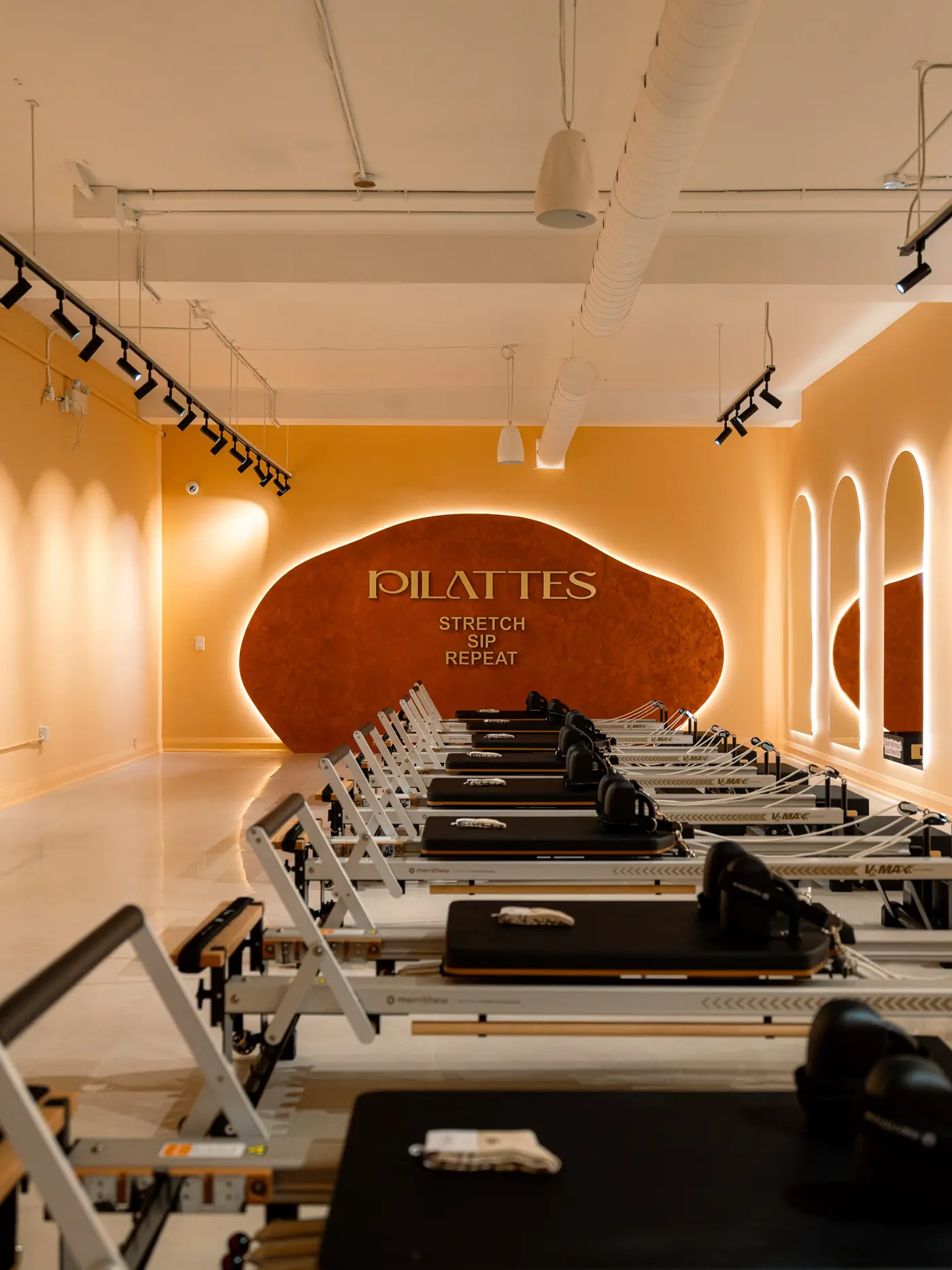 Pilates studio statement wall